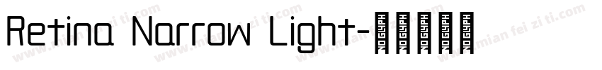 Retina Narrow Light字体转换